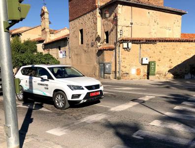 Segovia acoge la presentación del primer caso de conducción asistida a través de la red móvil 